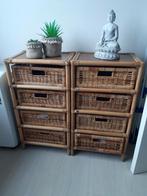 2 rotan kastjes, Ophalen, Zo goed als nieuw, Overige houtsoorten