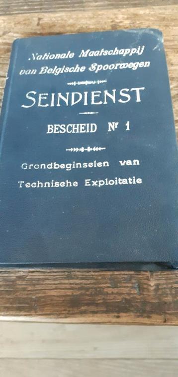 Très ancien livret de la SNCB, document de service de voile, Enlèvement ou Envoi