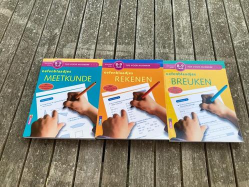 Oefenblaadjes 3) Breuken, meetkunde, rekenen(8-9j), Kinderen en Baby's, Speelgoed | Educatief en Creatief, Zo goed als nieuw, Rekenen