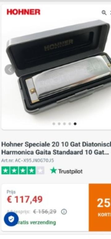 Hohner Special 20 touches D - Harmonica diatonique., Neuf, Avec valise ou boîte, Harmonica en Ré, Diatonique