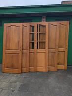 Binnendeuren Massief Eik incl. sloten, scharnieren en klinke, Doe-het-zelf en Bouw, Deuren en Vliegenramen, Ophalen, Zo goed als nieuw