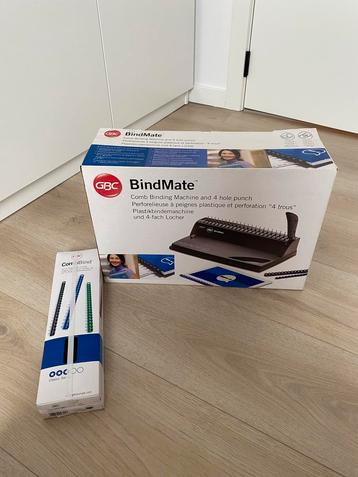 Comb binding machine + ringen beschikbaar voor biedingen