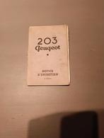 Peugeot 203 onderhoud boekje, Auto diversen, Handleidingen en Instructieboekjes, Ophalen of Verzenden