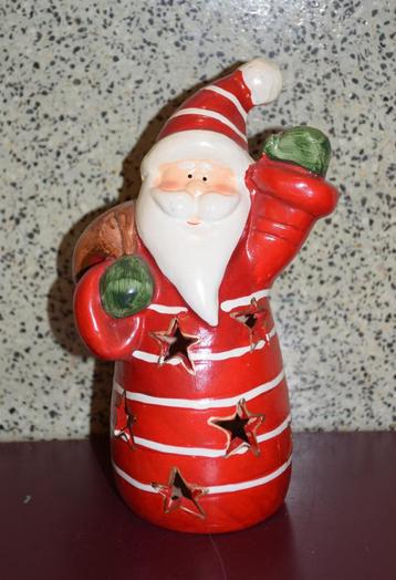 grand photophore père Noël 22 cm, Divers, Enlèvement ou Envoi, Comme neuf