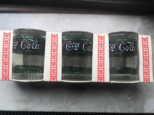 3 zeer oude Coca Cola-glazen, Verzamelen, Glas en Drinkglazen, Nieuw, Ophalen of Verzenden