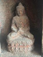 Oud gesneden houten huisaltaar met Boeddha - Nepal, Antiek en Kunst, Ophalen of Verzenden