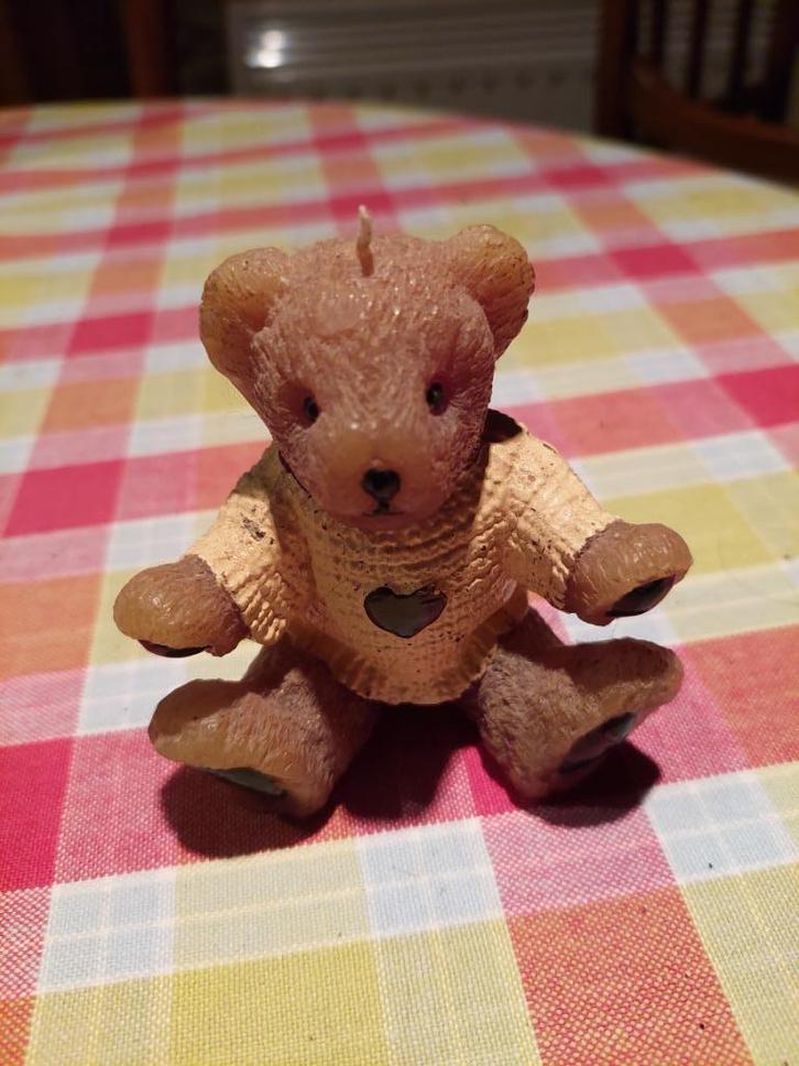 Bougie petit ours, Huis en Inrichting, Woonaccessoires | Kandelaars en Kaarsen, Zo goed als nieuw, Kaars, Ophalen of Verzenden