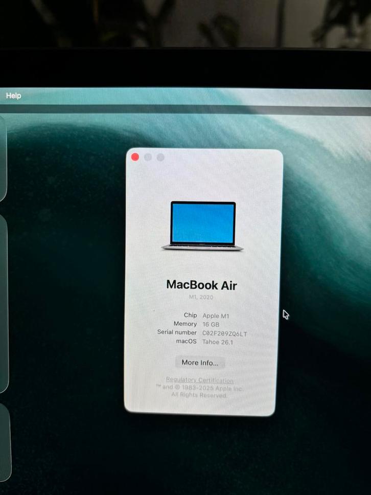 MacBook Air M1 16 GB RAM en 512 GB, Computers en Software, Apple Macbooks, Gebruikt, MacBook, 13 inch, 512 GB, 16 GB, Azerty, Ophalen