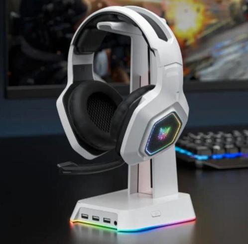 Draadloze headset van ONIKUMA pc, ps4, mobilele apparaten, Computers en Software, Headsets, Nieuw, Over-ear, Gaming headset, Ophalen of Verzenden