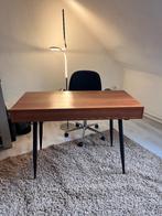 Bureau design vintage des années 60-70 + fauteuil à 5 roues, Enlèvement, Utilisé, Réglable en hauteur, Bureau