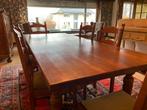 Salle à manger avec 6 chaises en chêne massif, Maison & Meubles, Enlèvement, Comme neuf