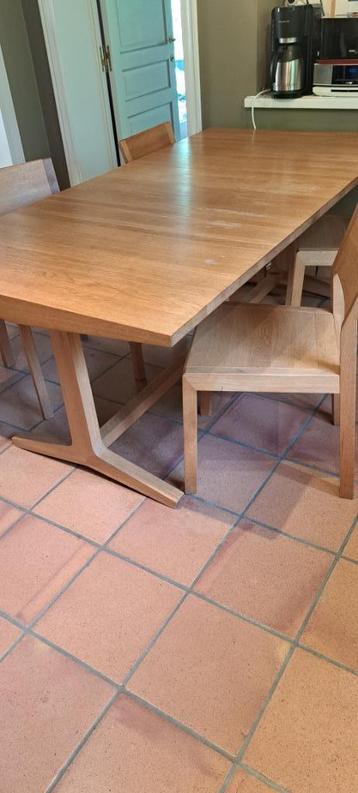 Table en hêtre, 150 à 200 cm, Cinq personnes ou plus, Comme neuf, Enlèvement