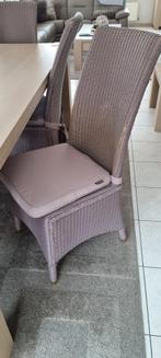 Eettafel met 6 stoelen, Huis en Inrichting, Ophalen, Gebruikt, Eikenhout, 200 cm of meer