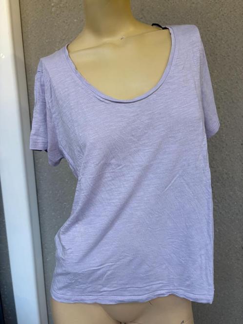 h&m s, Kleding | Dames, T-shirts, Gedragen, Maat 36 (S), Paars, Korte mouw, Ophalen of Verzenden