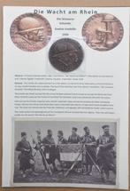 Medaille ' Die Wacht am Rhein' + foto's, Verzamelen, Verzenden, Overige soorten, Embleem of Badge