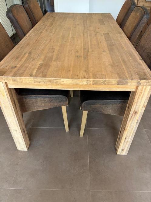 Eetkamertafel, Huis en Inrichting, Tafels | Eettafels, Gebruikt, 100 tot 150 cm, 200 cm of meer, Vijf personen of meer, Rechthoekig