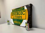 BP Energic emaille reclamebord, Verzamelen, Reclamebord, Gebruikt, Ophalen of Verzenden
