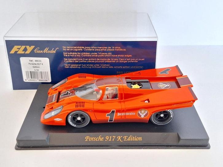 Fly Porsche 917-K Jagermeister #1 Limited Edition S52, Kinderen en Baby's, Speelgoed | Racebanen, Nieuw, Racebaan, Elektrisch