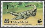 Tanzania 1977 - Yvert 81 - Nijlkrokodil (PF), Timbres & Monnaies, Timbres | Afrique, Envoi, Tanzanie, Non oblitéré