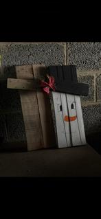 Lot de 10 bonhomme de neige palette marché de Noël, Ophalen