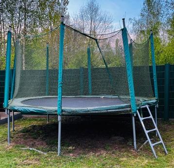 KOOPJE : Grote Kadee trampoline met nieuwe rand dia 3,65 m