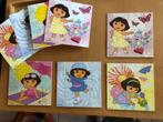 Dora 4 puzzels telkens 25 stuks  in hout, Enlèvement ou Envoi, 10 à 50 pièces, Comme neuf, 4 à 6 ans