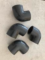 PVC- bochten 75 mm (wand 5 mm), Doe-het-zelf en Bouw, Ophalen, Bochten, Nieuw, PVC