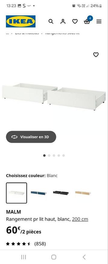 Tiroire  sous lit de chez ikea, Enlèvement, Comme neuf