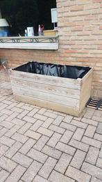 Gratis grote houten plantenbak, Tuin en Terras, Bloembakken en Plantenbakken, Ophalen, Gebruikt
