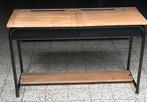 Schoolbank dubbel L 105 cm x H 66 cm x B 46 cm, Antiek en Kunst, Ophalen