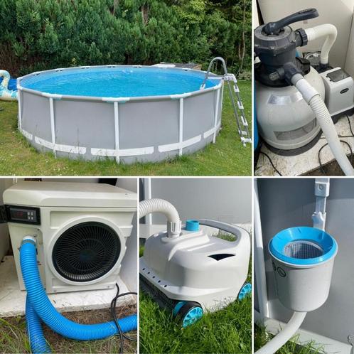 Piscine intex, Jardin & Terrasse, Piscines, Utilisé, Piscines hors sol, 80 à 120 cm, 400 cm ou plus, 300 cm ou plus, Rond, Enlèvement