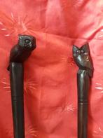 cannes chouette en bois de suar 100 cm 2 motifs 25€ pièce, Ophalen of Verzenden