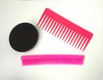 Brosse à cheveux ronde Denman + peigne D12 Denman + démêloir, Ophalen of Verzenden, Gebruikt, Kam of Borstel
