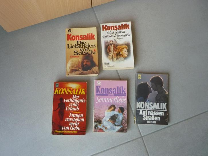 Lot van 5 Duitse boeken van Konsalik, Boeken, Romans, België, Ophalen of Verzenden