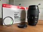 Canon EF 100mm f2.8 Macro USM, Audio, Tv en Foto, Foto | Lenzen en Objectieven, Ophalen, Zo goed als nieuw, Macrolens