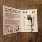 Professionele Audio Recorder Rekord M EST, Audio, Tv en Foto, Mp3-spelers | Accessoires | Overige merken, Ophalen of Verzenden