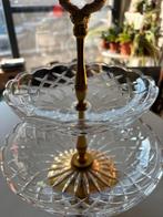 Antieke Val Saint Lambert etagère gesigneerd, Antiek en Kunst, Ophalen