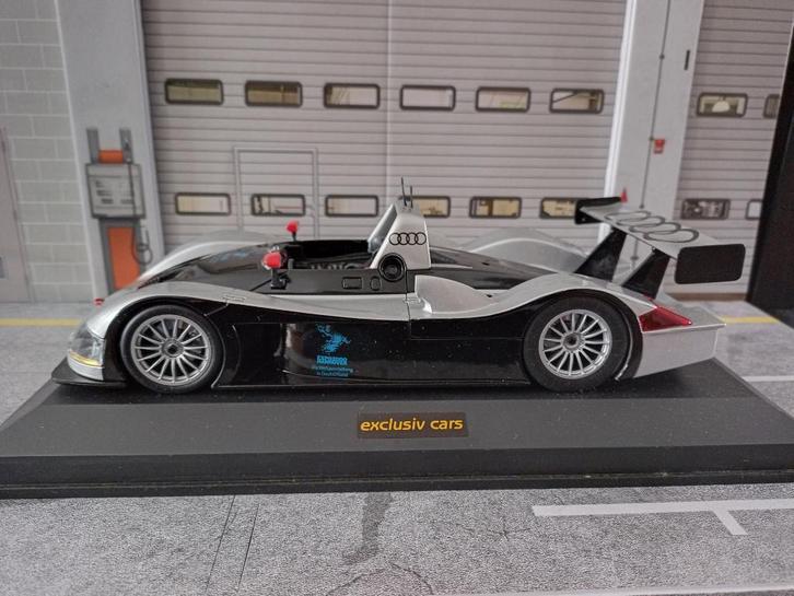 Audi R8 Le Mans 1999, Hobby en Vrije tijd, Modelauto's | 1:18, Zo goed als nieuw, Auto, Overige merken, Ophalen of Verzenden