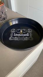 Lindemans bierplateau (dubbel bedrukt)35cm, Verzamelen, Ophalen of Verzenden, Zo goed als nieuw