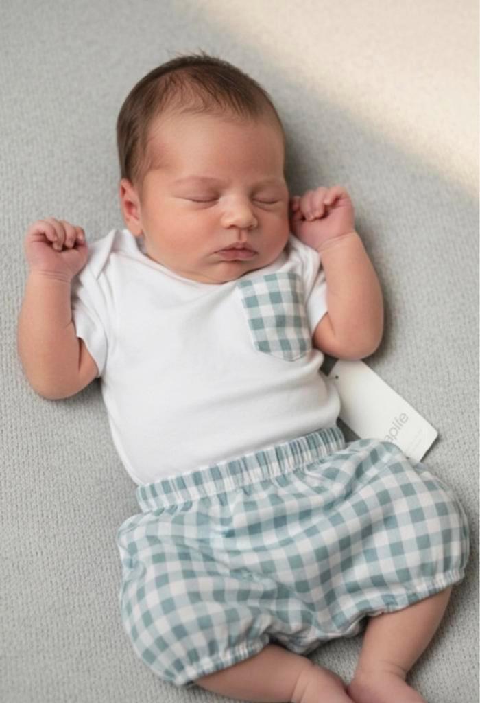 Titel: Schattig tweedelig zomersel van Rapife – Maat 62 (3M), Kinderen en Baby's, Babykleding | Prematuur, Nieuw, Setje, Jongetje