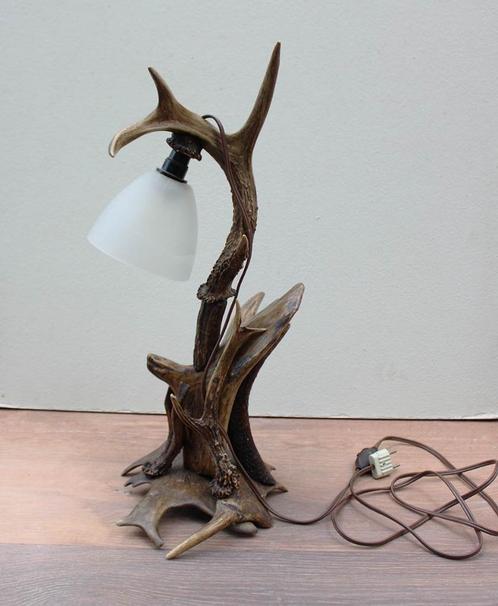 GEWEI LAMP / BUREAU LAMP - 51 cm hoog - 30er jaren, Huis en Inrichting, Lampen | Tafellampen, Gebruikt, 50 tot 75 cm, Ophalen of Verzenden