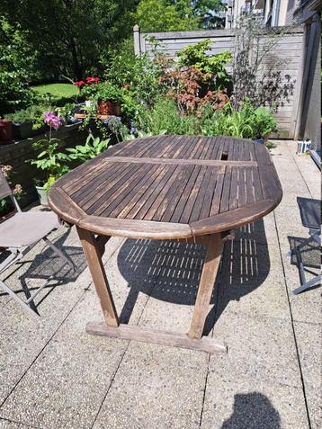 Table de jardin, Enlèvement, Utilisé, Ovale, Bois