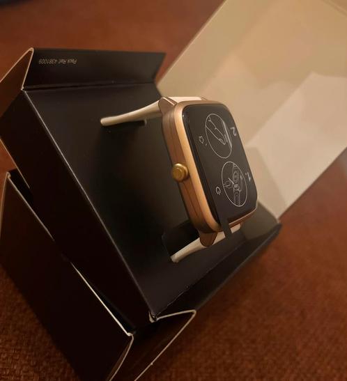 Smartwatch CW900 HR wit, Handtassen en Accessoires, Smartwatches, Nieuw, Roze, Afstand, Calorieverbanding, Conditie, GPS, Hartslag