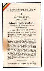 doodsprentje officier 15e wing + vliegramp Sake-Masisi #4, Verzamelen, Ophalen of Verzenden, Luchtmacht, Boek of Tijdschrift
