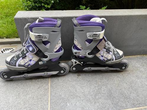Oxelo 37-40 skates met draagtas, Sport en Fitness, Skeelers, Zo goed als nieuw, Inline skates 4 wielen, Overige merken, Dames