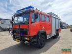 Mercedes-Benz 1124 AF 4x4 Dubbelcab 6Cil - 8 Pers - Ziegler, Auto's, Trekhaak, Mercedes-Benz, Te koop, Rood