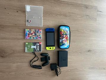 Nintendo switch 1 + jeux beschikbaar voor biedingen