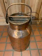 Kopper melkkan, Ophalen, Gebruikt