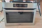 Whirpool INOX Combi inbouwoven, Ophalen, Zo goed als nieuw, Oven met grill, Inbouw