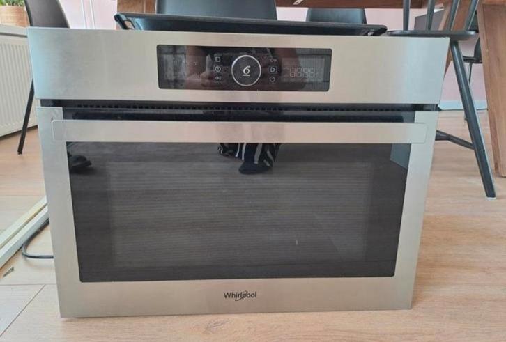 Whirpool INOX Combi inbouwoven, Elektronische apparatuur, Ovens, Zo goed als nieuw, Inbouw, Oven met grill, Hete lucht, Microgolffunctie